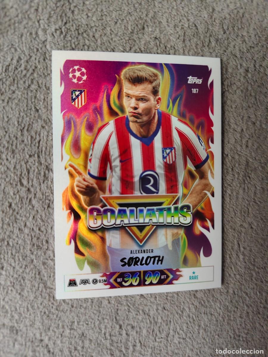 Cromos de f&uacute;tbol: 187 MATCH ATTAX 26/27 ALEXANDER S&Oslash;RLOTH ATL&Eacute;TICO DE MADRID GOALIATHS 2026 2027 TOPPS UCC AAU