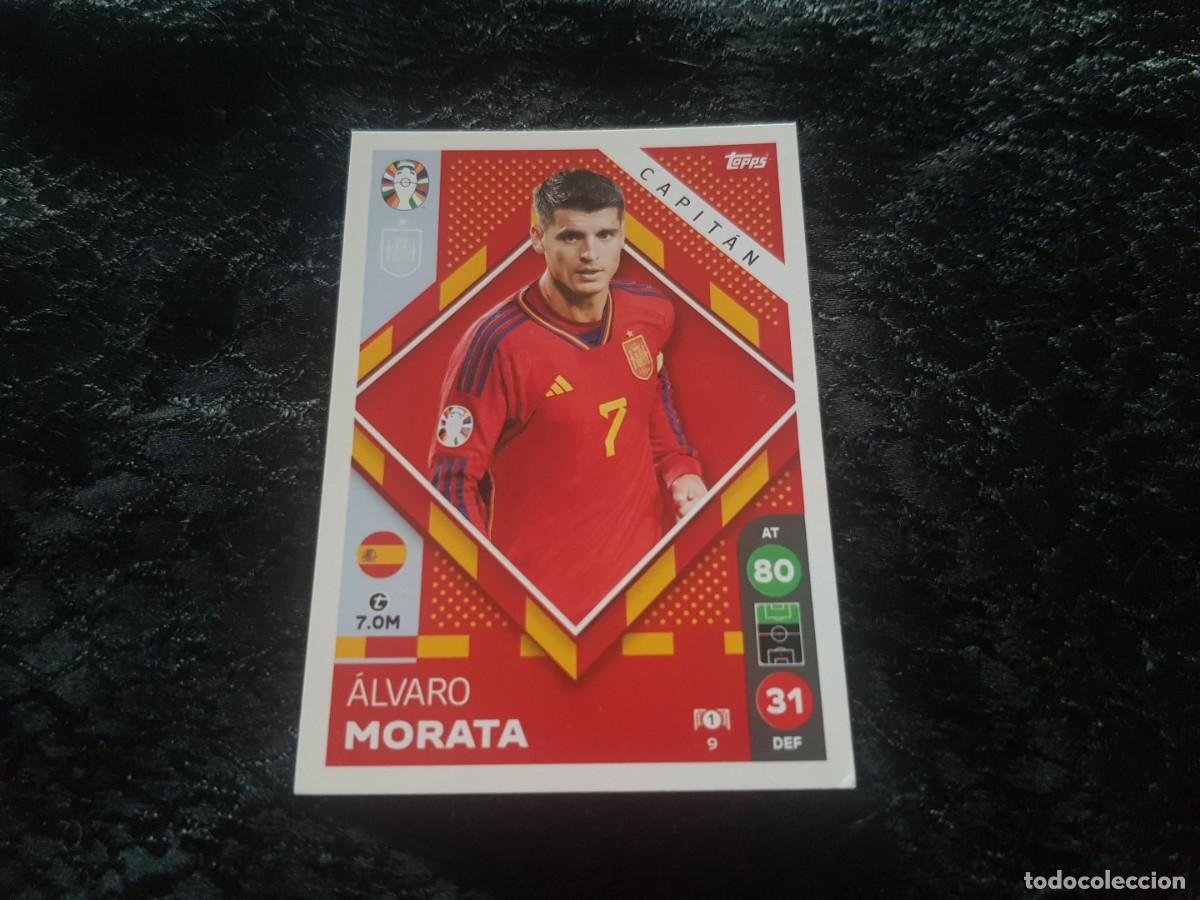 Cromos de Futebol: Topps Euro Eurocopa Alemania Germany 2024 Capit&aacute;n 9 Morata (Espa&ntilde;a) Lidl