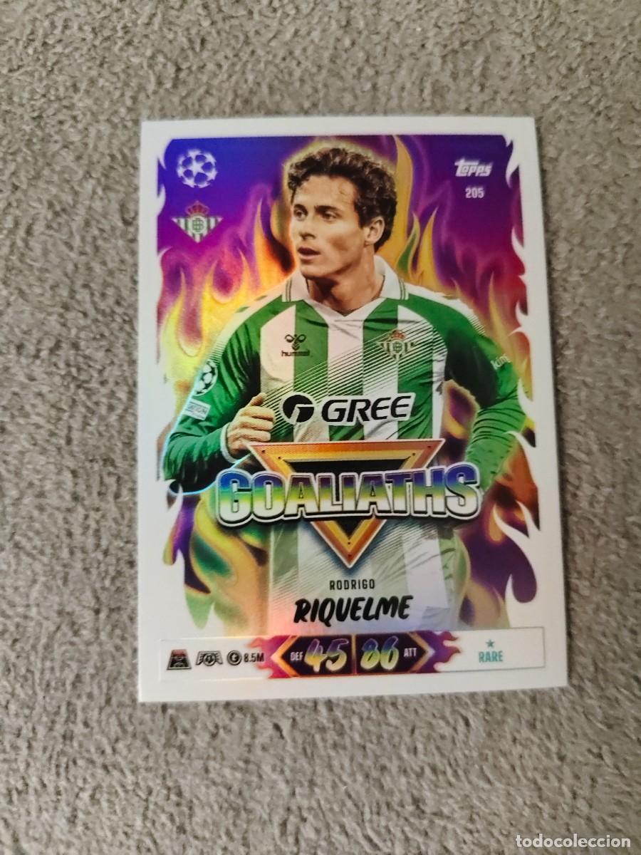 Cromos de f&uacute;tbol: 205 MATCH ATTAX 26/27 RODRIGO RIQUELME REAL BETIS BALOMPI&Eacute; GOALIATHS 2026 2027 TOPPS UCC AAU