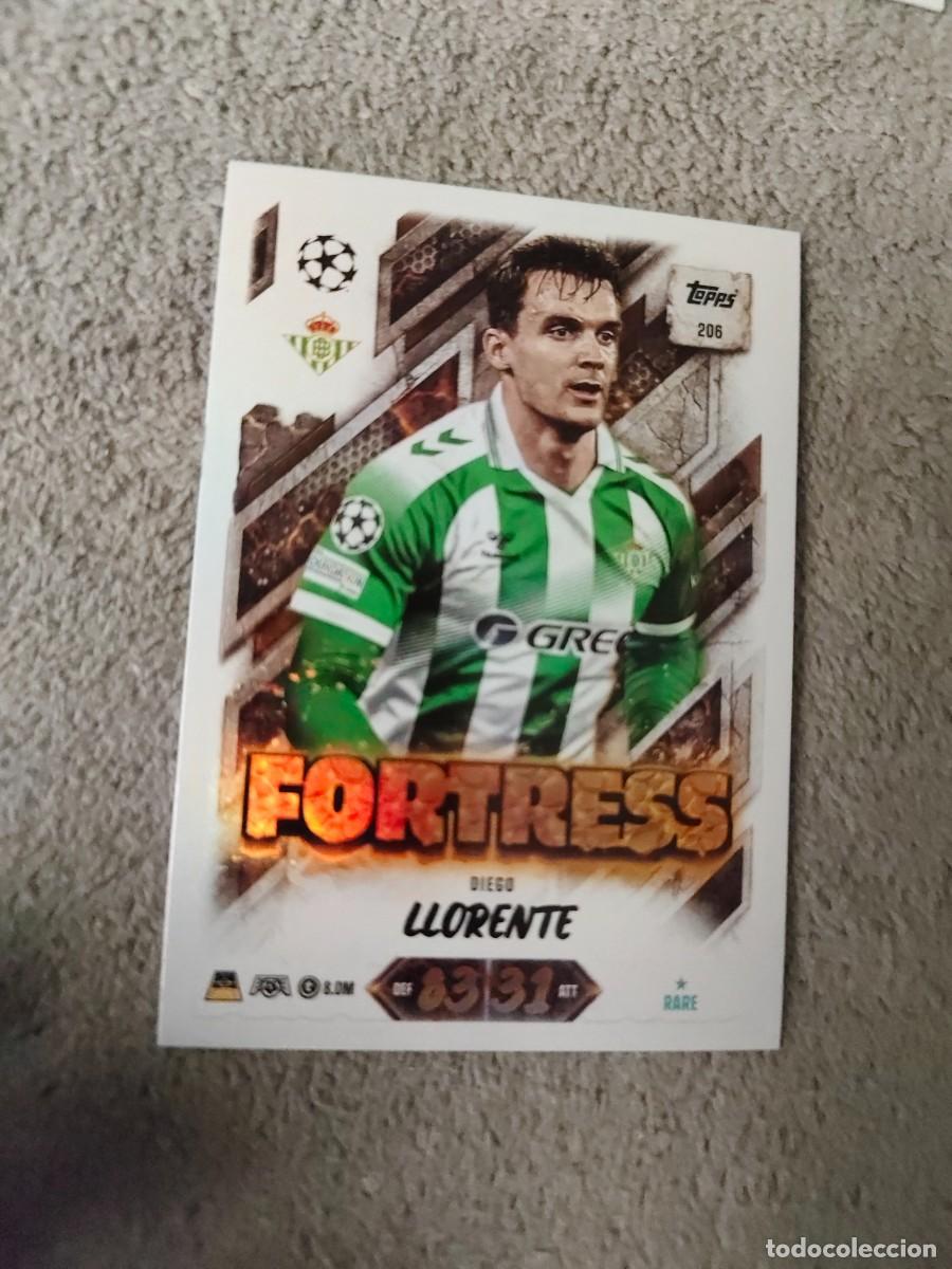 Cromos de f&uacute;tbol: 206 MATCH ATTAX 26/27 DIEGO LLORENTE REAL BETIS BALOMPI&Eacute; FORTRESS 2026 2027 TOPPS UCC AAU