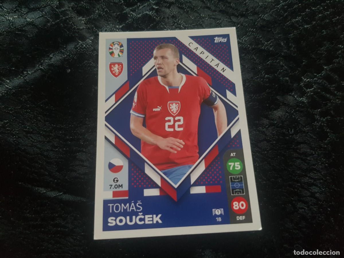 Cromos de f&uacute;tbol: Topps Euro Eurocopa Alemania Germany 2024 Capit&aacute;n 18 Soucek (Rep&uacute;blica Checa) Lidl