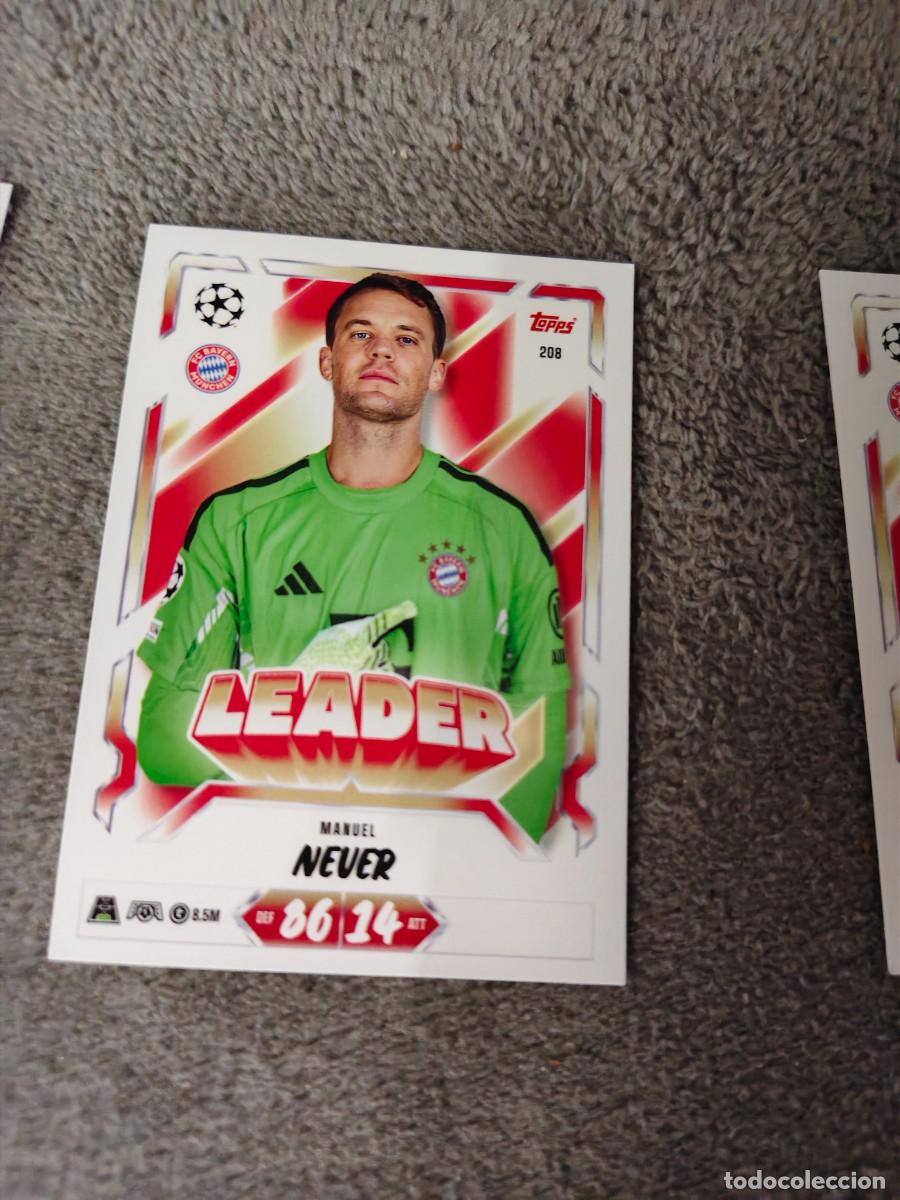 Cromos de f&uacute;tbol: 208 MATCH ATTAX 26/27 MANUEL NEUER FC BAYERN MUNCHEN MUNICH LEADER 2026 2027 TOPPS UCC AAU