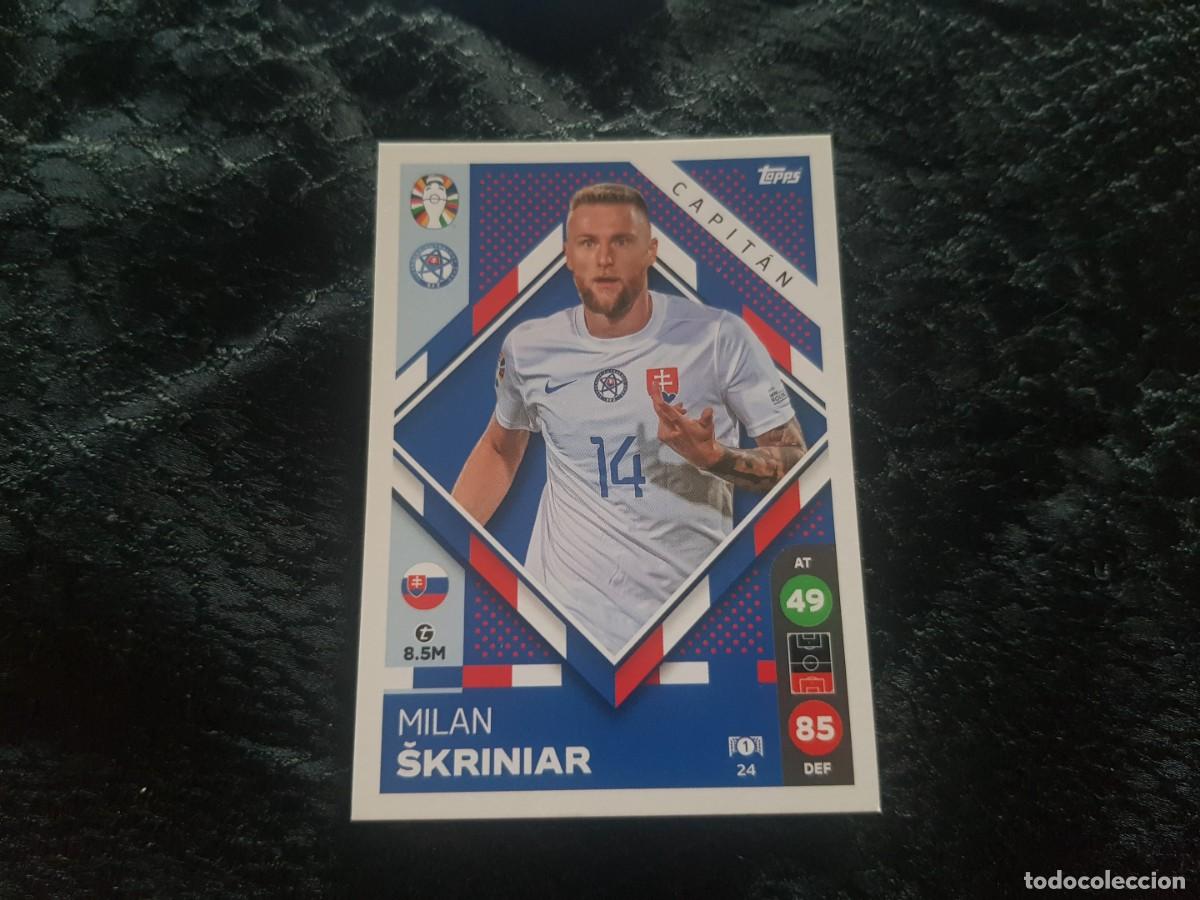 Cromos de f&uacute;tbol: Topps Euro Eurocopa Alemania Germany 2024 Capit&aacute;n 24 Skriniar (Eslovaquia) Lidl