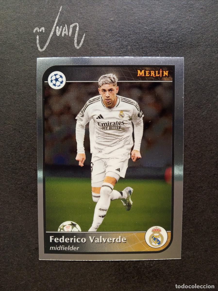 Cromos de f&uacute;tbol: N&ordm; 175 VALVERDE REAL MADRID ⚽ TOPPS &reg; CHROME MERLIN UCC UEFA CLUB COMPETITIONS 2024 2025 24 25 NUEVO
