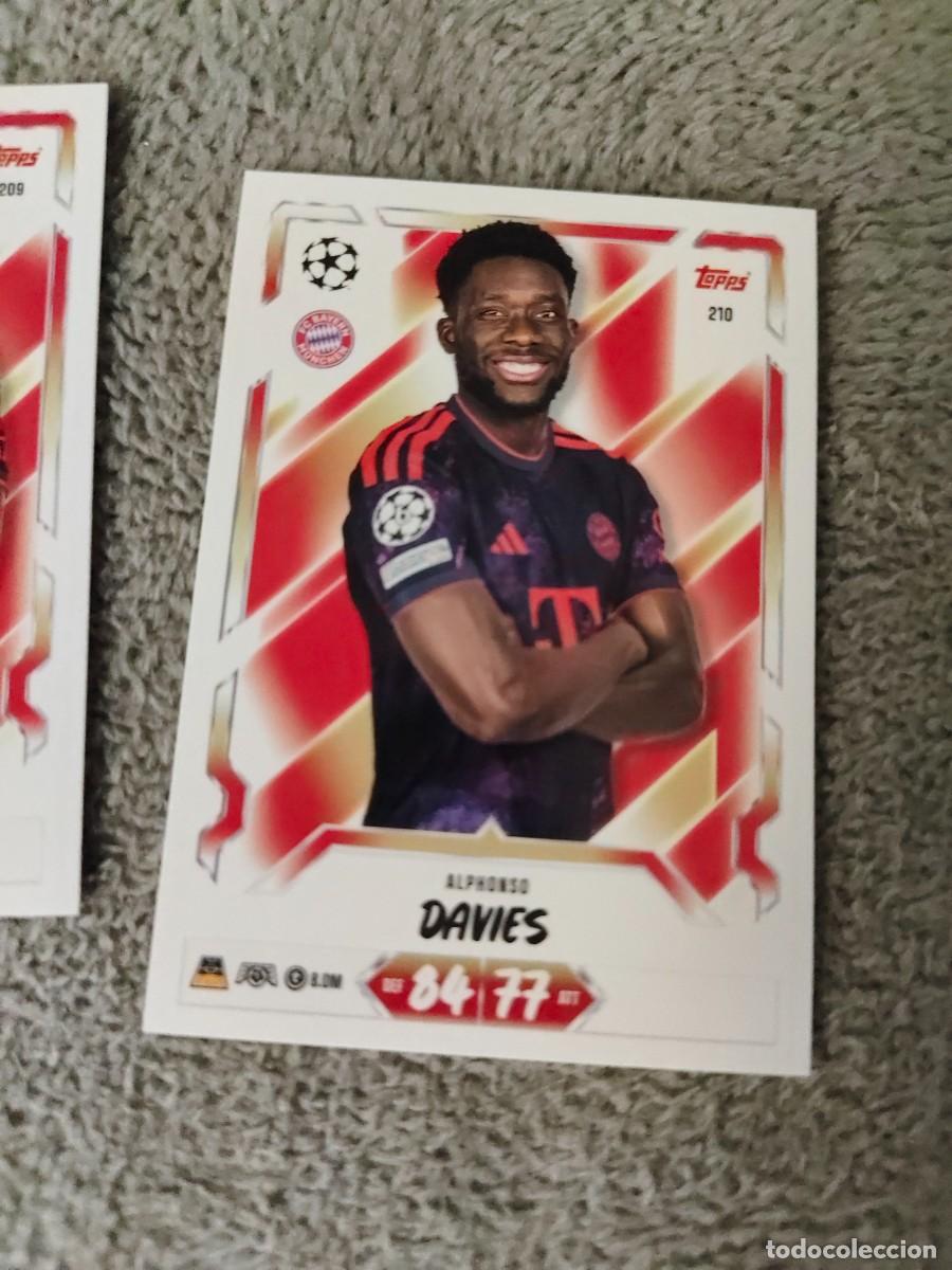 Cromos de f&uacute;tbol: 210 MATCH ATTAX 26/27 ALPHONSO DAVIES FC BAYERN MUNCHEN MUNICH BASE CARD 2026 2027 TOPPS UCC AAU
