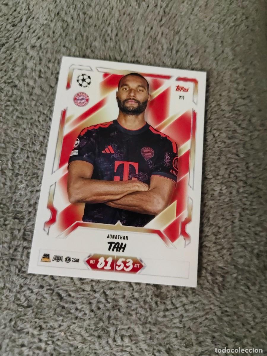 Fu&szlig;ball-Sticker: 211 MATCH ATTAX 26/27 JONATHAN TAH FC BAYERN MUNCHEN MUNICH BASE CARD 2026 2027 TOPPS UCC AAU