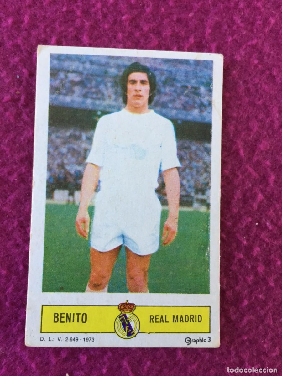 Fu&szlig;ball-Sticker: CROMO FUTBOL LIGA ESTE - BENITO - REAL MADRID - NUNCA PEGADO SIN PEGAR 73 74 1973 1974
