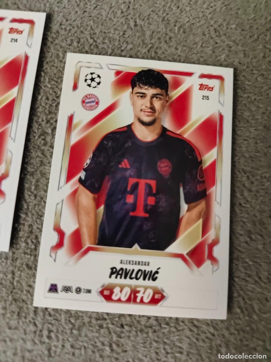 Fu&szlig;ball-Sticker: 215 MATCH ATTAX 26/27 PAVLOVIĆ FC BAYERN MUNCHEN MUNICH BASE CARD 2026 2027 TOPPS UCC AAU