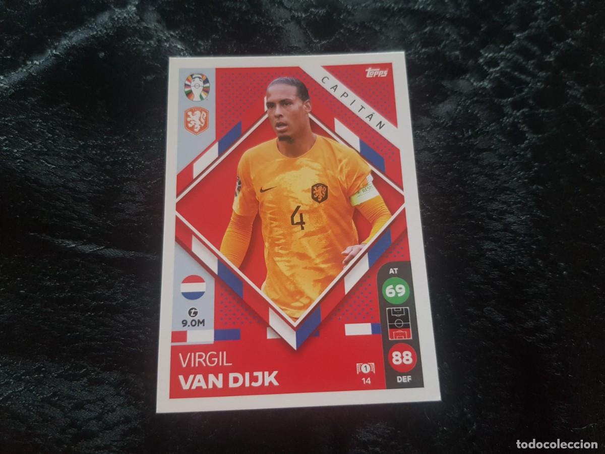 Fu&szlig;ball-Sticker: Topps Euro Eurocopa Alemania Germany 2024 Capit&aacute;n 14 Van Dijk (Paises Bajos) Lidl