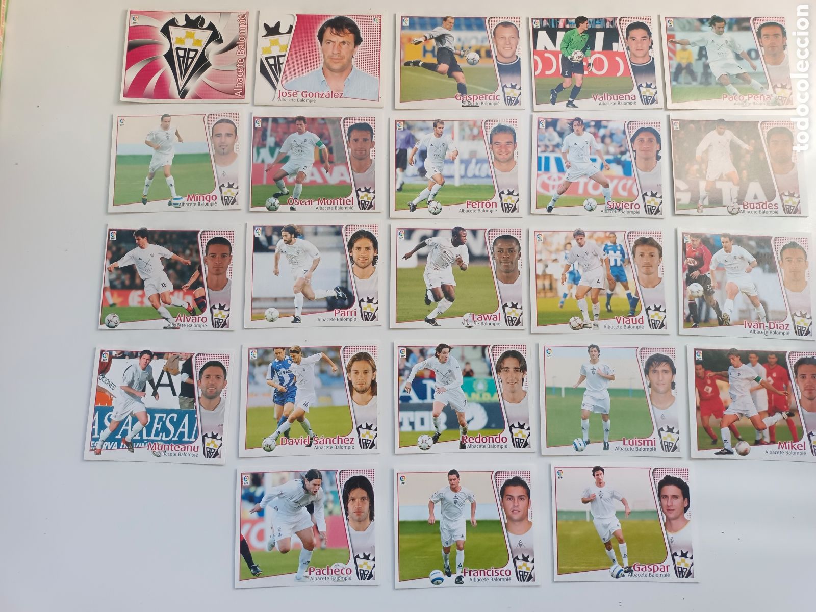 Fu&szlig;ball-Sticker: ESTE 2004-2005 23 CROMOS ALBACETE BALOMPIE.EXCELENTE ESTADO SIN PEGAR