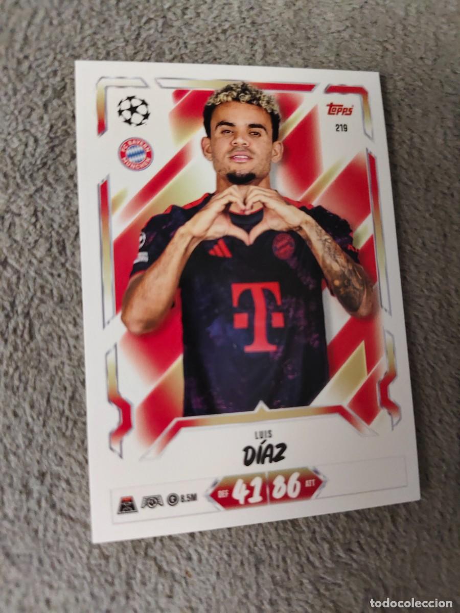 Cartes &agrave; collectionner de Football: 219 MATCH ATTAX 26/27 LUIS D&Iacute;AZ FC BAYERN MUNCHEN MUNICH BASE CARD 2026 2027 TOPPS UCC AAU