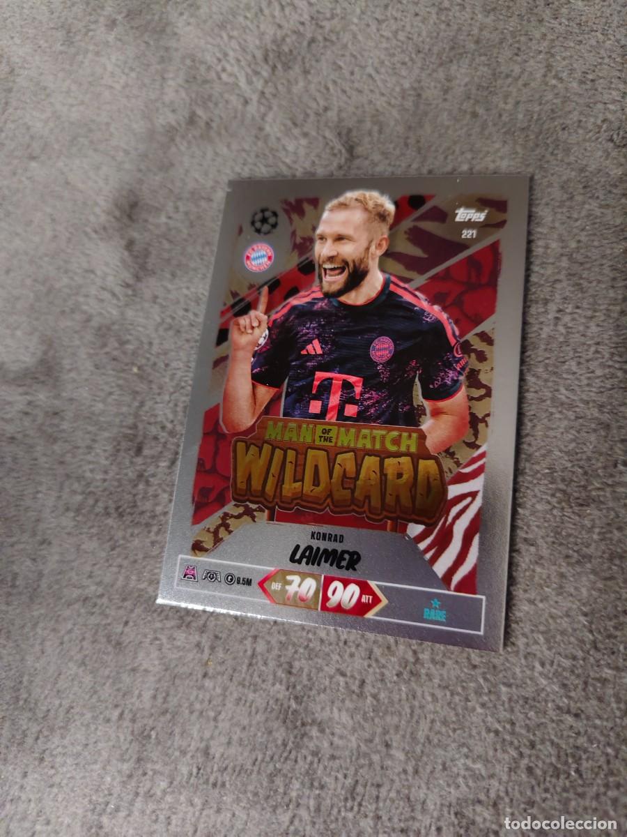 Cromos de f&uacute;tbol: 221 MATCH ATTAX 26/27 LAIMER FC BAYERN MUNCHEN MUNICH MAN OF THE WILDCARD 2026 2027 TOPPS UCC AAU
