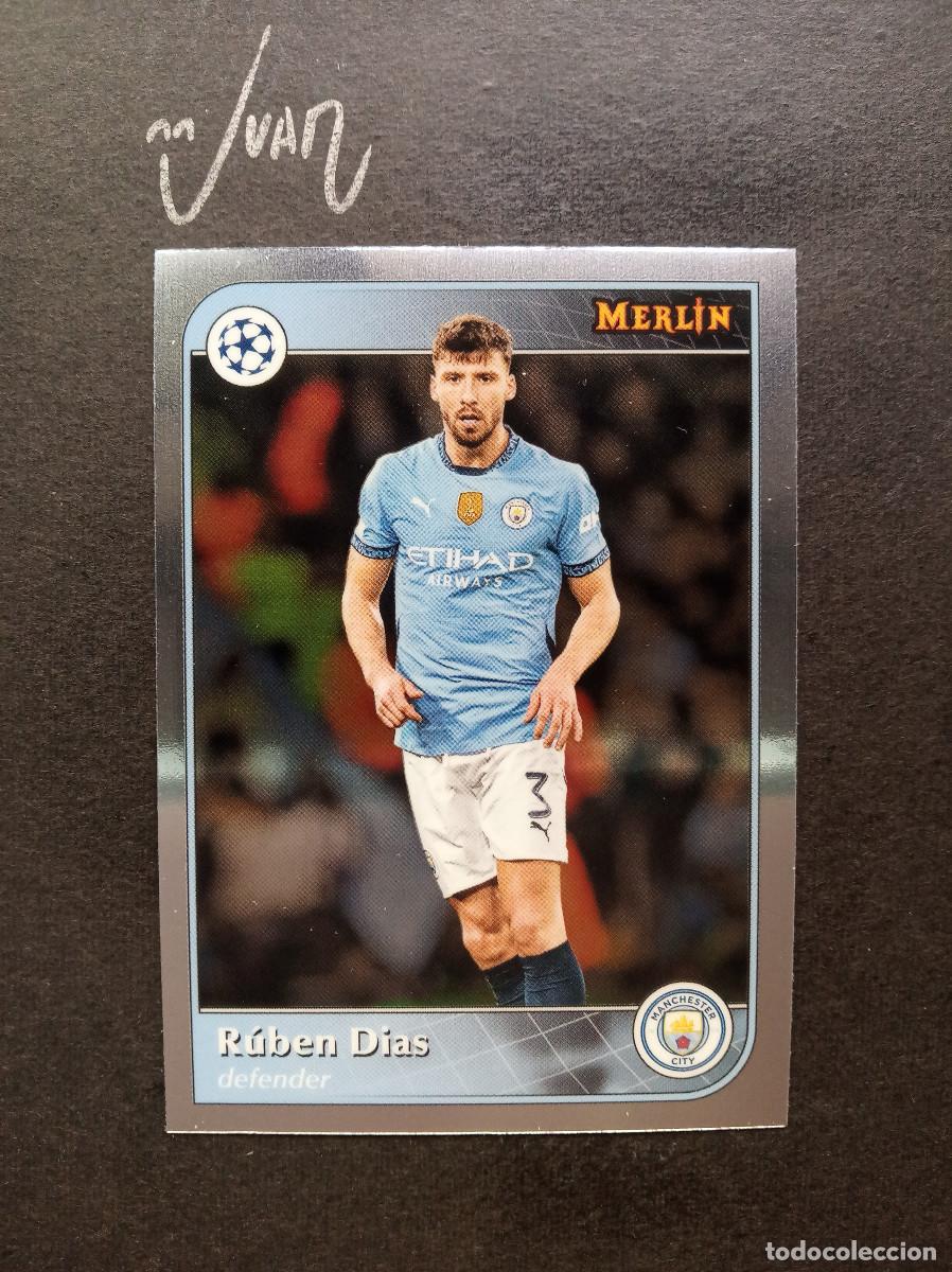 Cromos de f&uacute;tbol: N&ordm; 3 RUBEN DIAS MANCHESTER CITY PORTUGAL ⚽ TOPPS &reg; CHROME MERLIN UCC UEFA 2024 2025 24 25 NUEVO
