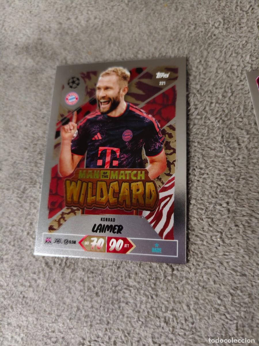 Cromos de f&uacute;tbol: 221 MATCH ATTAX 26/27 LAIMER FC BAYERN MUNCHEN MUNICH MAN OF THE WILDCARD 2026 2027 TOPPS UCC AAU