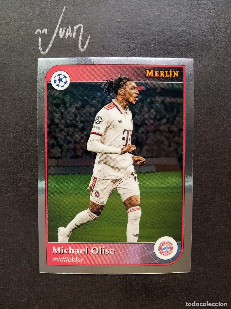 Cromos de f&uacute;tbol: N&ordm; 48 MICHAEL OLISE BAYER MUNICH FRANCIA ⚽ TOPPS &reg; CHROME MERLIN UCC UEFA 2024 2025 24 25 NUEVO