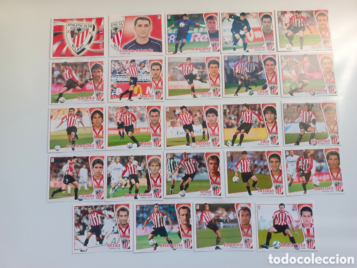 Cromos de f&uacute;tbol: ESTE 2004-2005 24 CROMOS ATHLETIC BILBAO.EXCELENTE ESTADO SIN PEGAR