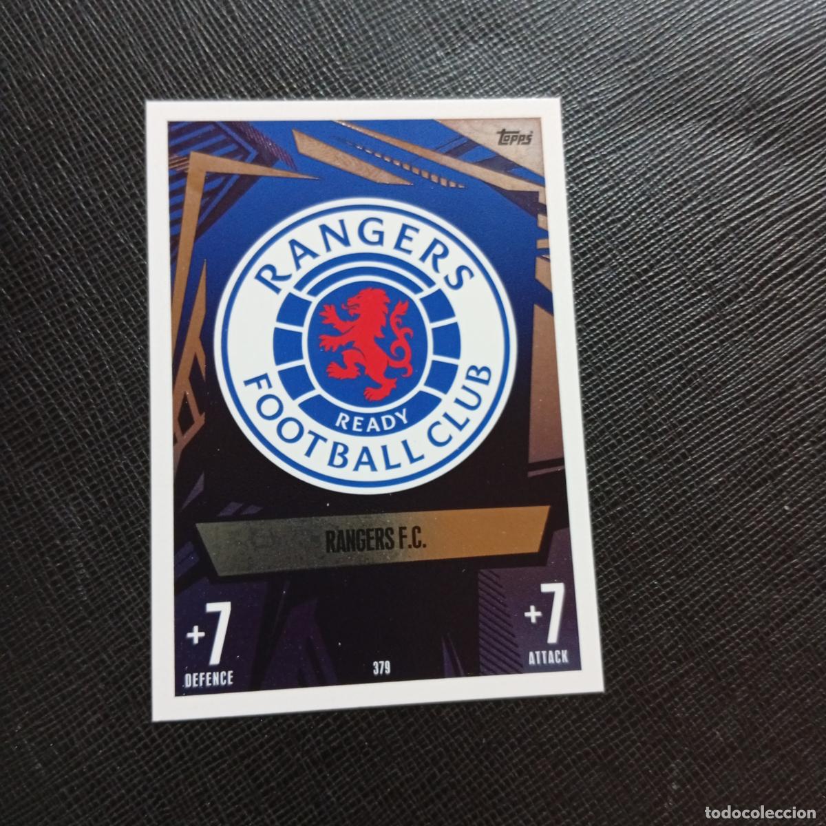 Cromos de f&uacute;tbol: 379 ESCUDO RANGERS TOPPS MATCH ATTAX 2023 2024 FUTBOL CROMO 23 24 - A217 PG42