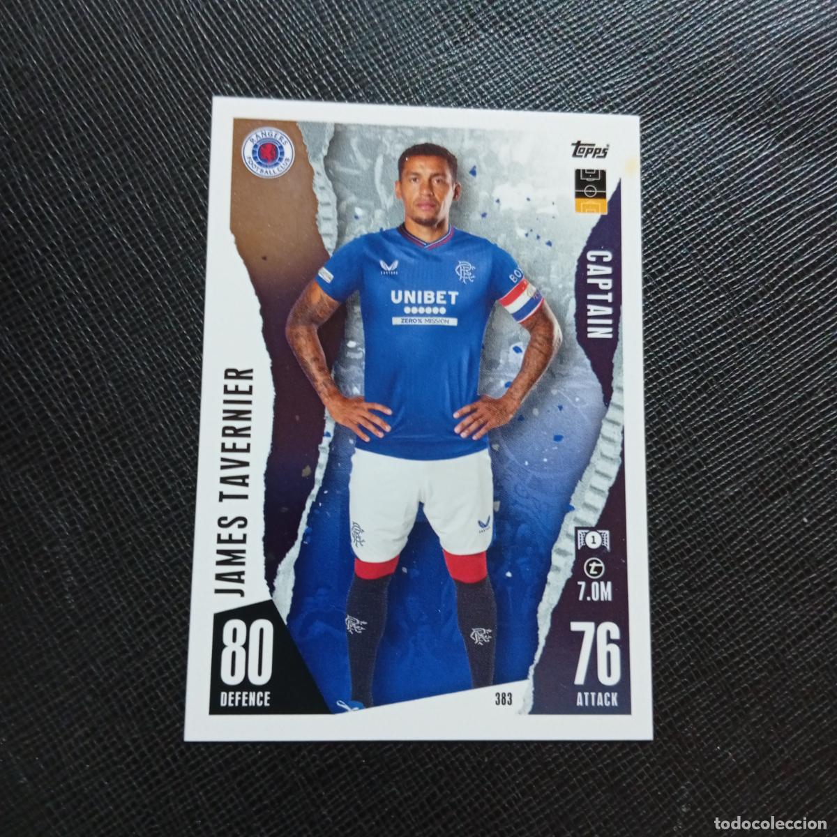 Cromos de f&uacute;tbol: 383 JAMES TAVERNIER RANGERS TOPPS MATCH ATTAX 2023 2024 FUTBOL CROMO 23 24 - A217 PG43