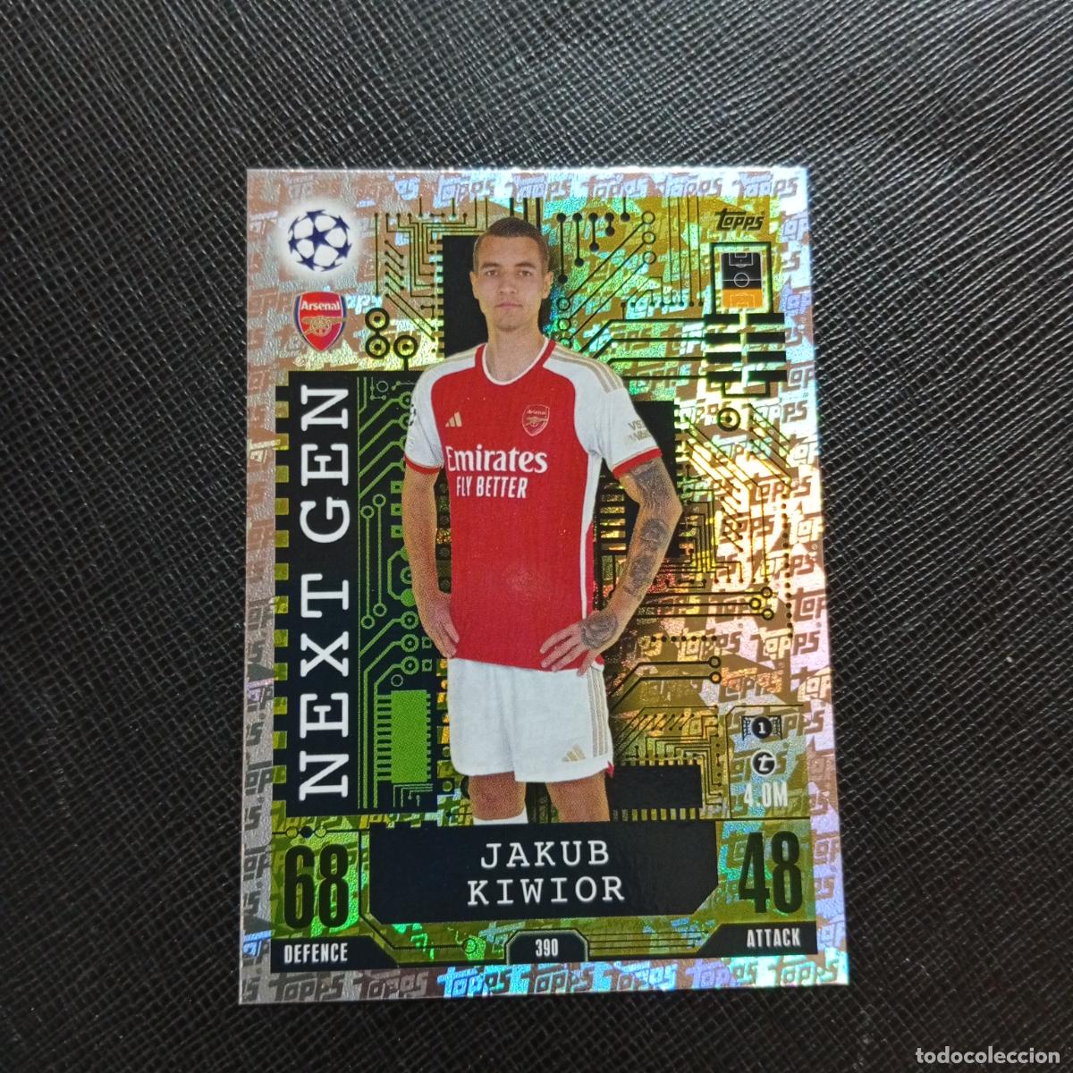 Cromos de f&uacute;tbol: 390 JAKUB KIWIOR ARSENAL TOPPS MATCH ATTAX 2023 2024 FUTBOL CROMO 23 24 - A217 PG43 NEXT GEN