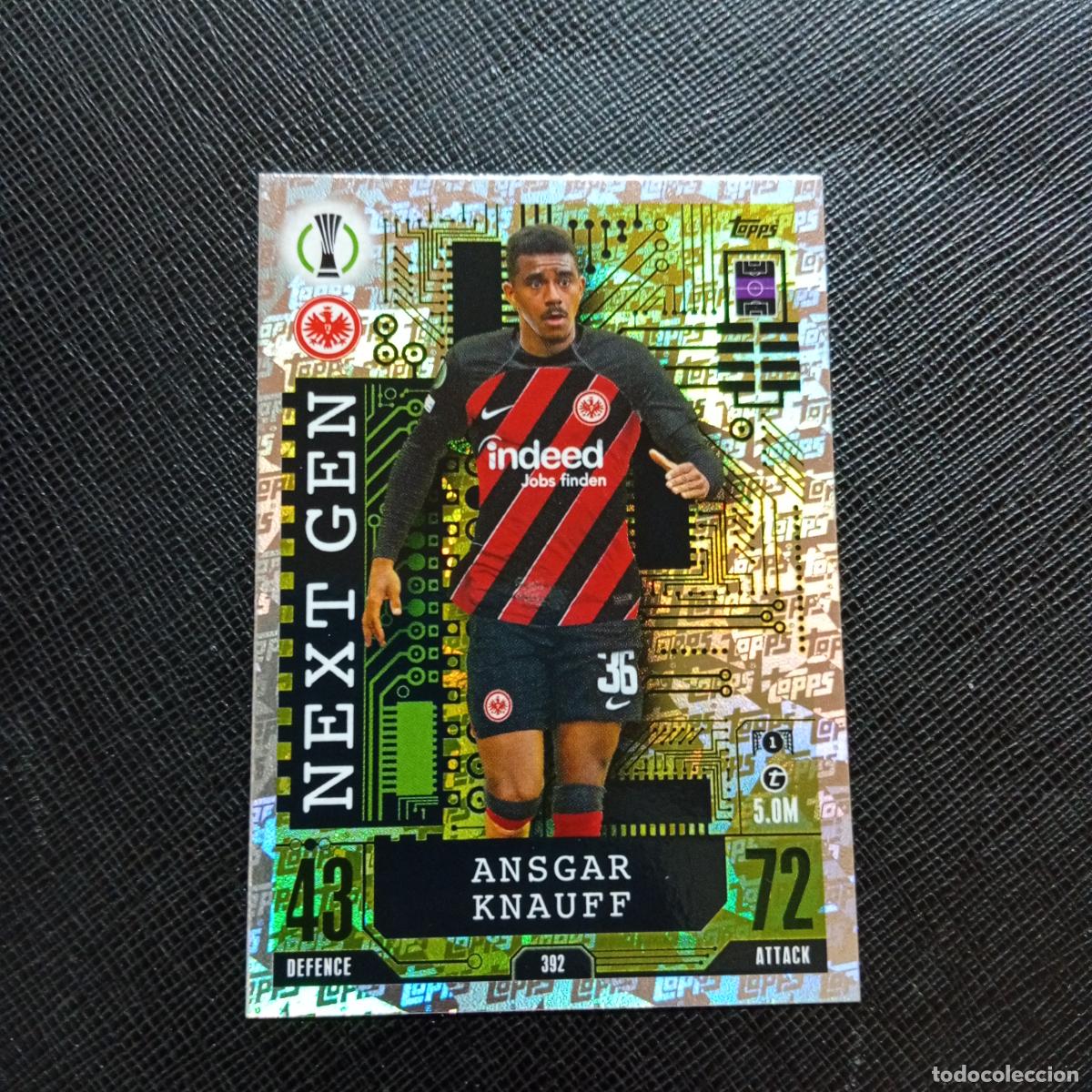 Cromos de f&uacute;tbol: 392 ANSGAR KNAUFF EINTRACH TOPPS MATCH ATTAX 2023 2024 FUTBOL CROMO 23 24 - A217 PG44 NEXT GEN
