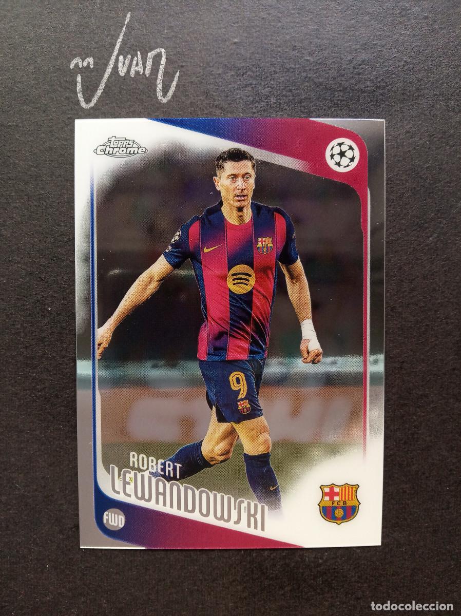 Cromos de f&uacute;tbol: N&ordm; 54 LEWANDOWSKI FC BARCELONA POLONIA ⚽ TOPPS &reg; CHROME UCC UEFA CLUB COMPETITIONS 2025 2026 25 26