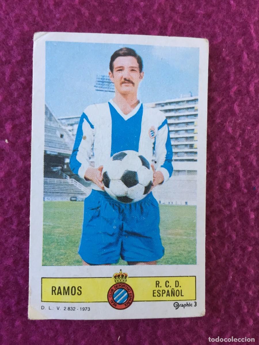 Cromos de f&uacute;tbol: CROMO DE RAMOS - RCD ESPA&Ntilde;OL. ESTE 1973-1974 73-74. SIN PEGAR - NUNCA PEGADO