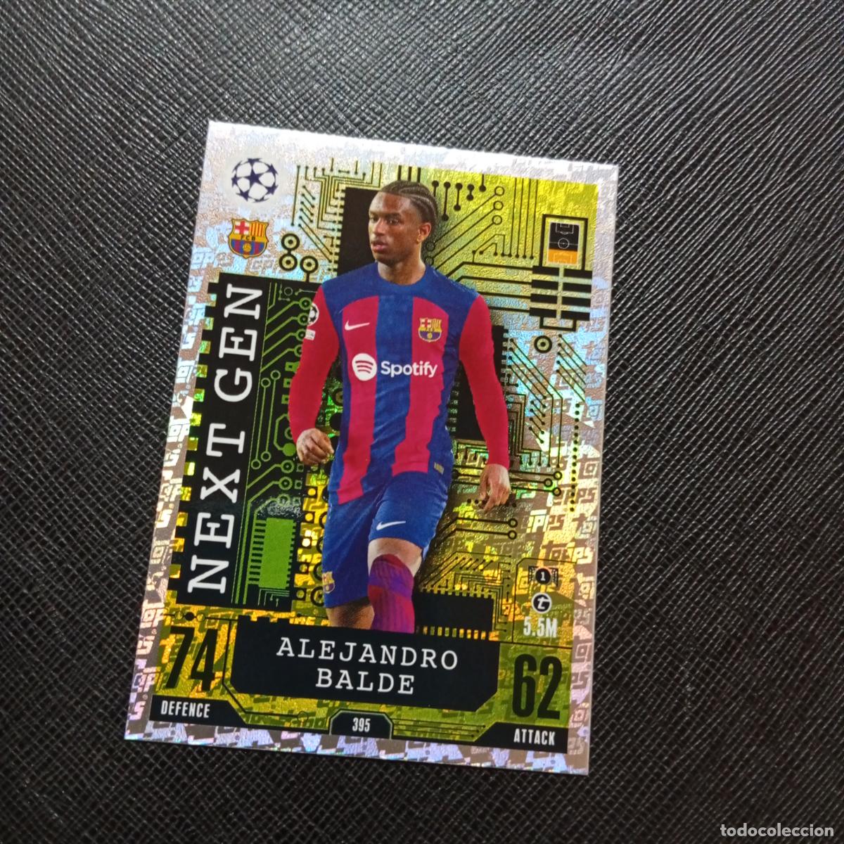 Cromos de f&uacute;tbol: 395 BALDE BARCELONA TOPPS MATCH ATTAX 2023 2024 FUTBOL CROMO 23 24 - A217 PG44 NEXT GEN
