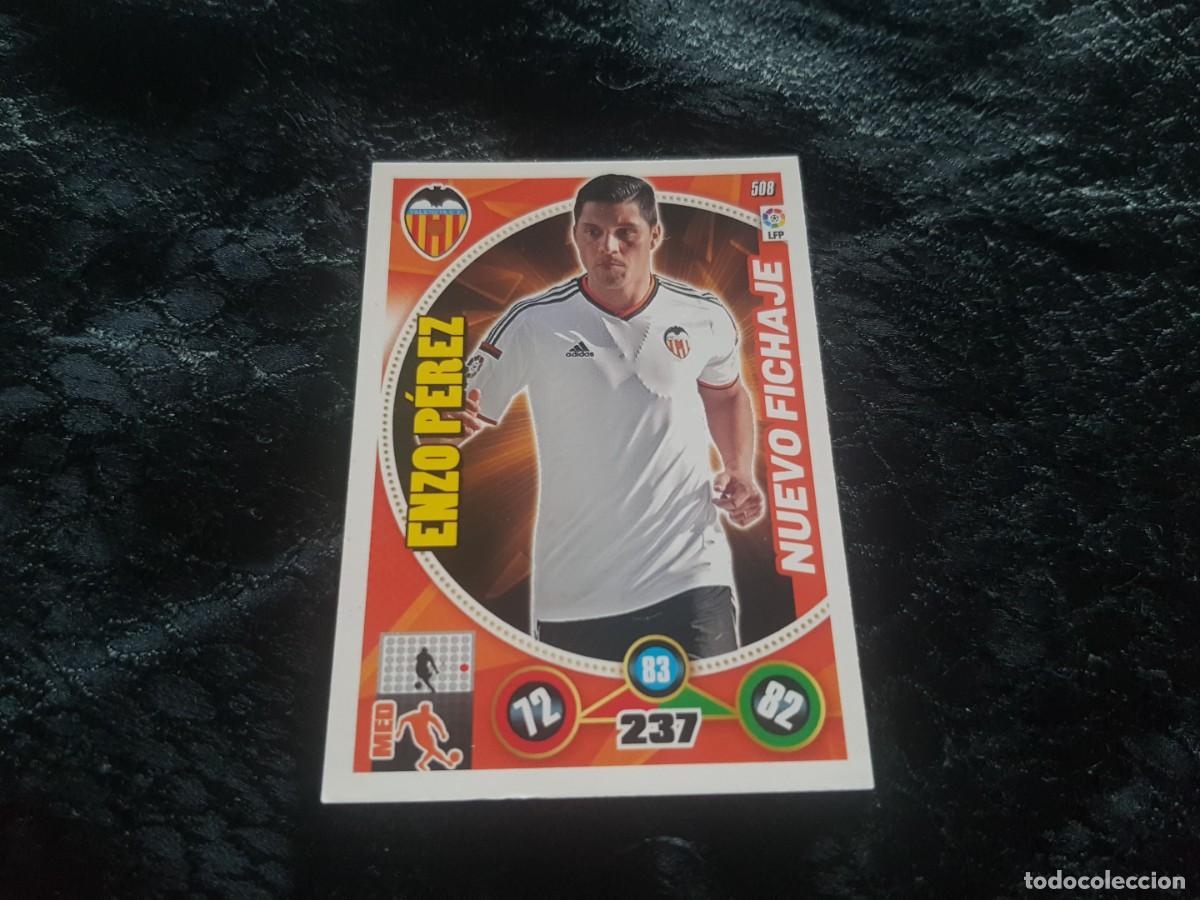 Cromos de f&uacute;tbol: Cromo Nuevo Fichaje 508 Enzo P&eacute;rez (Valencia) Adrenalyn 2014/2015 14/15