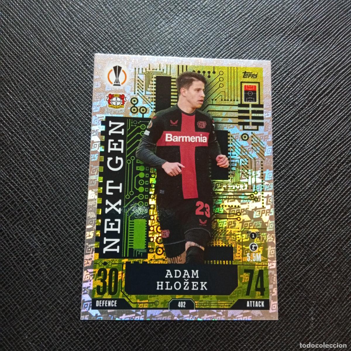 Cromos de f&uacute;tbol: 402 ADAM HLOZEK LEVERKUSEN TOPPS MATCH ATTAX 2023 2024 FUTBOL CROMO 23 24 - A217 PG45 NEXT GEN