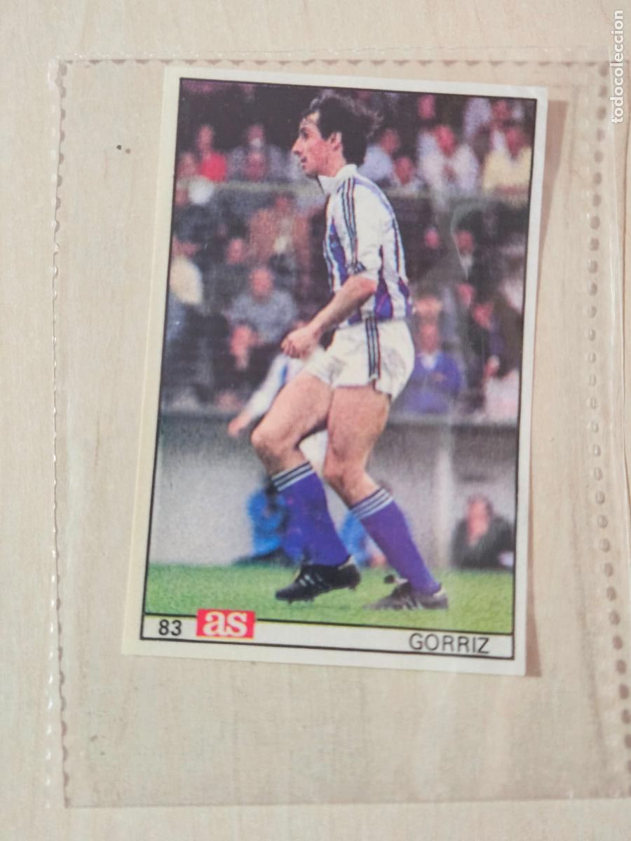 Cromos de f&uacute;tbol: 83 GORRIZ - REAL SOCIEDAD - AS 1986 1987 CROMO FUTBOL LIGA 86 87 - CROMO RECUPERADO