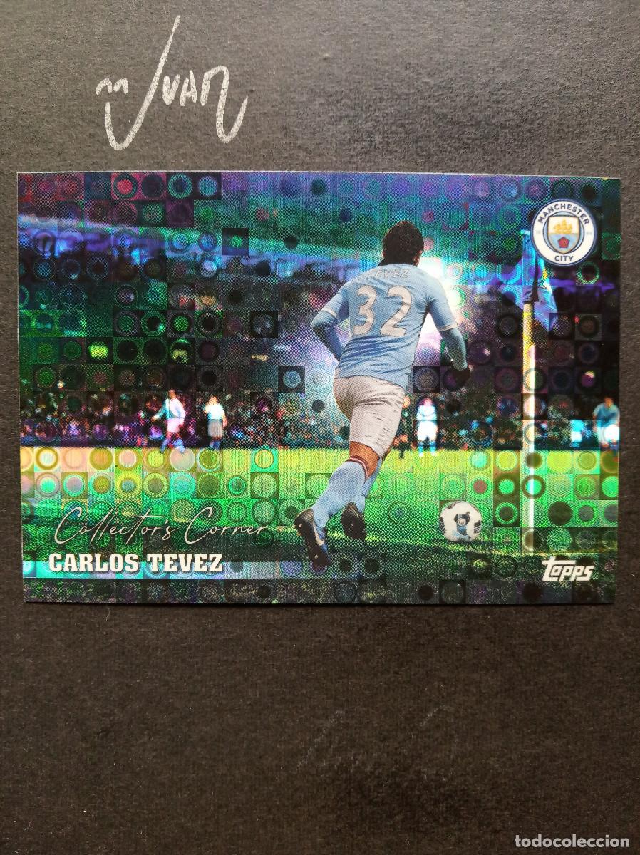 Cromos de f&uacute;tbol: 40 HALO COLLECTOR'S CORNER CARLOS TEVEZ MANCHESTER CITY ⚽ TOPPS &reg; TEAM SET CITYZENS 2025 2026 25 26
