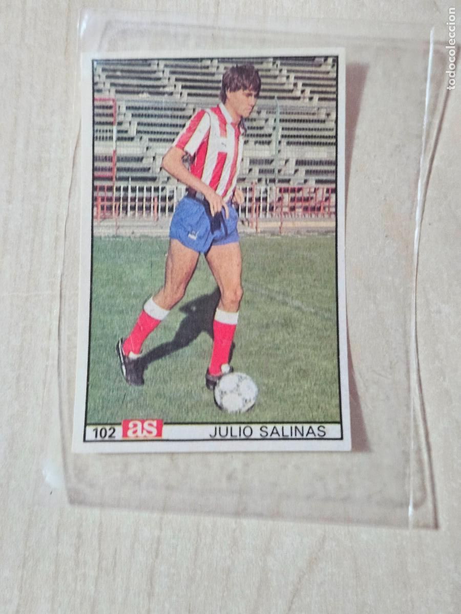 Cromos de Futebol: 102 JULIO SALINAS - ATLETICO DE MADRID - AS 1986 1987 CROMO FUTBOL LIGA 86 87 - CROMO RECUPERADO