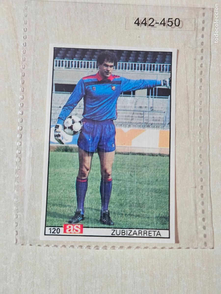 Cromos de Futebol: 120 ZUBIZARRETA - BARCELONA - AS 1986 1987 CROMO FUTBOL LIGA 86 87 - CROMO RECUPERADO