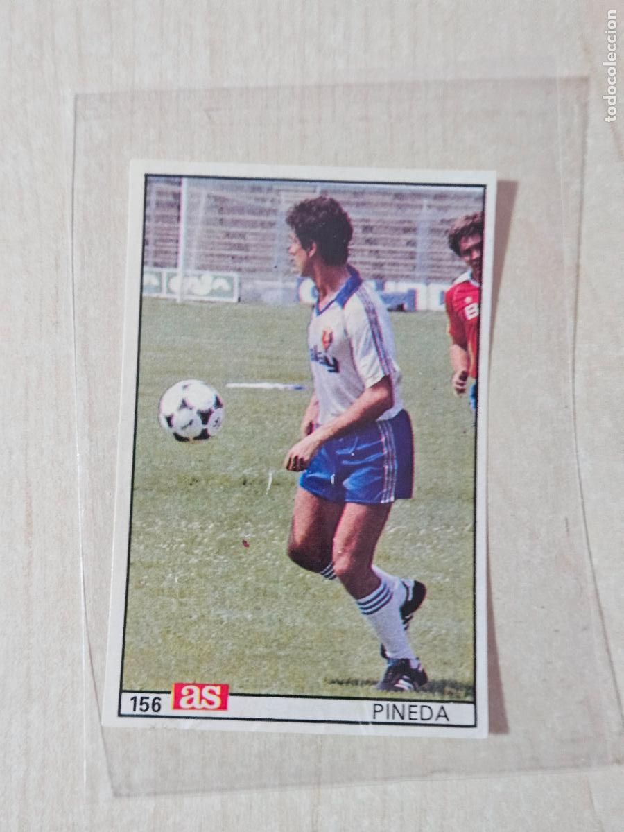 Cromos de Futebol: 156 PINEDA REAL ZARAGOZA - AS 1986 1987 CROMO FUTBOL LIGA 86 87 - CROMO RECUPERADO