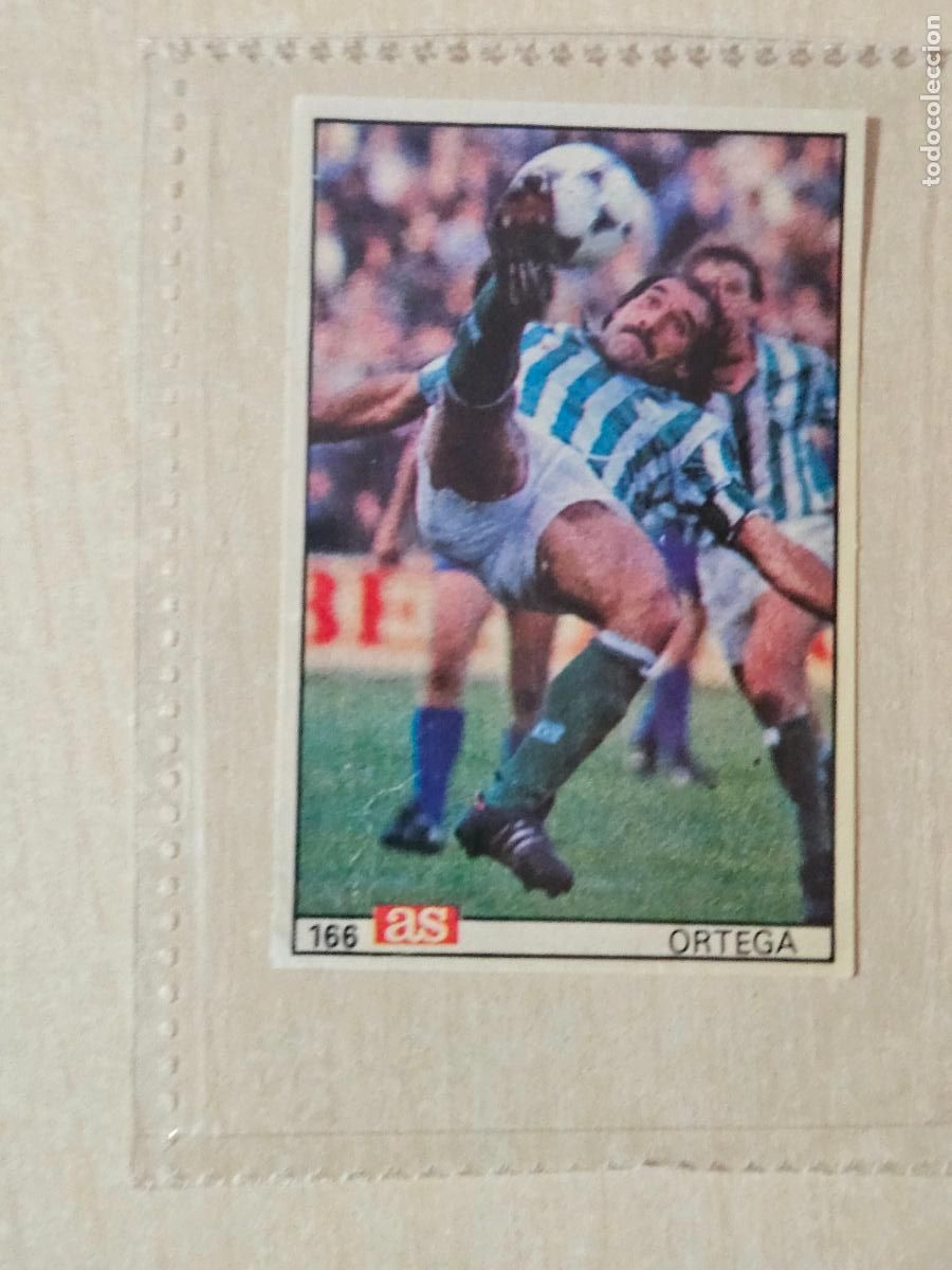 Cromos de Futebol: 166 ORTEGA - REAL BETIS - AS 1986 1987 CROMO FUTBOL LIGA 86 87 - CROMO RECUPERADO