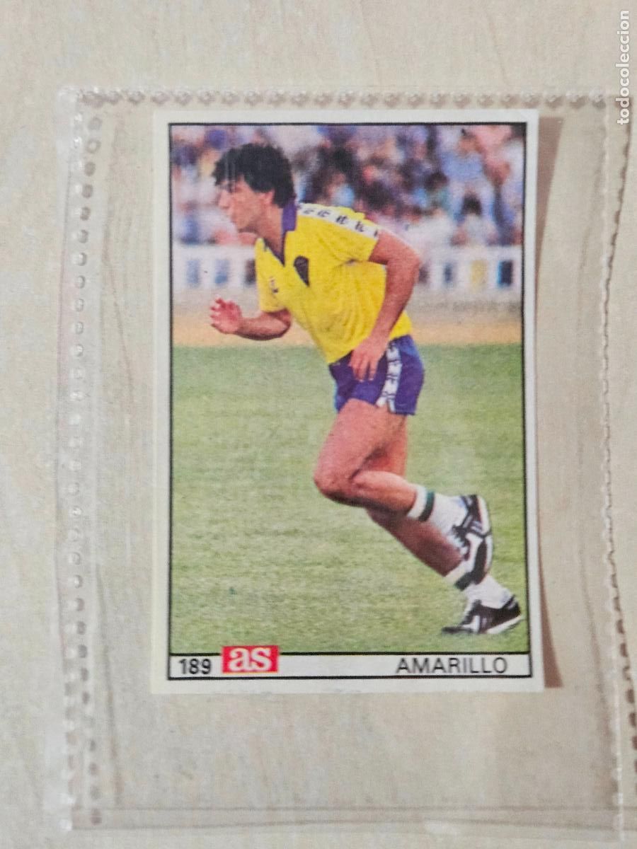 Cromos de Futebol: 189 AMARILLO - CADIZ - AS 1986 1987 CROMO FUTBOL LIGA 86 87 - CROMO RECUPERADO