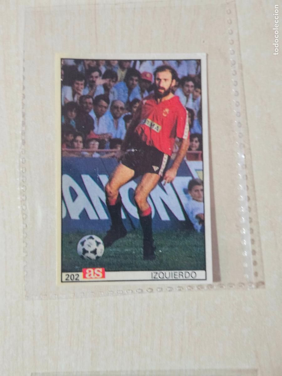 Cromos de Futebol: 202 IZQUIERDO - MALLORCA - AS 1986 1987 CROMO FUTBOL LIGA 86 87 - CROMO RECUPERADO