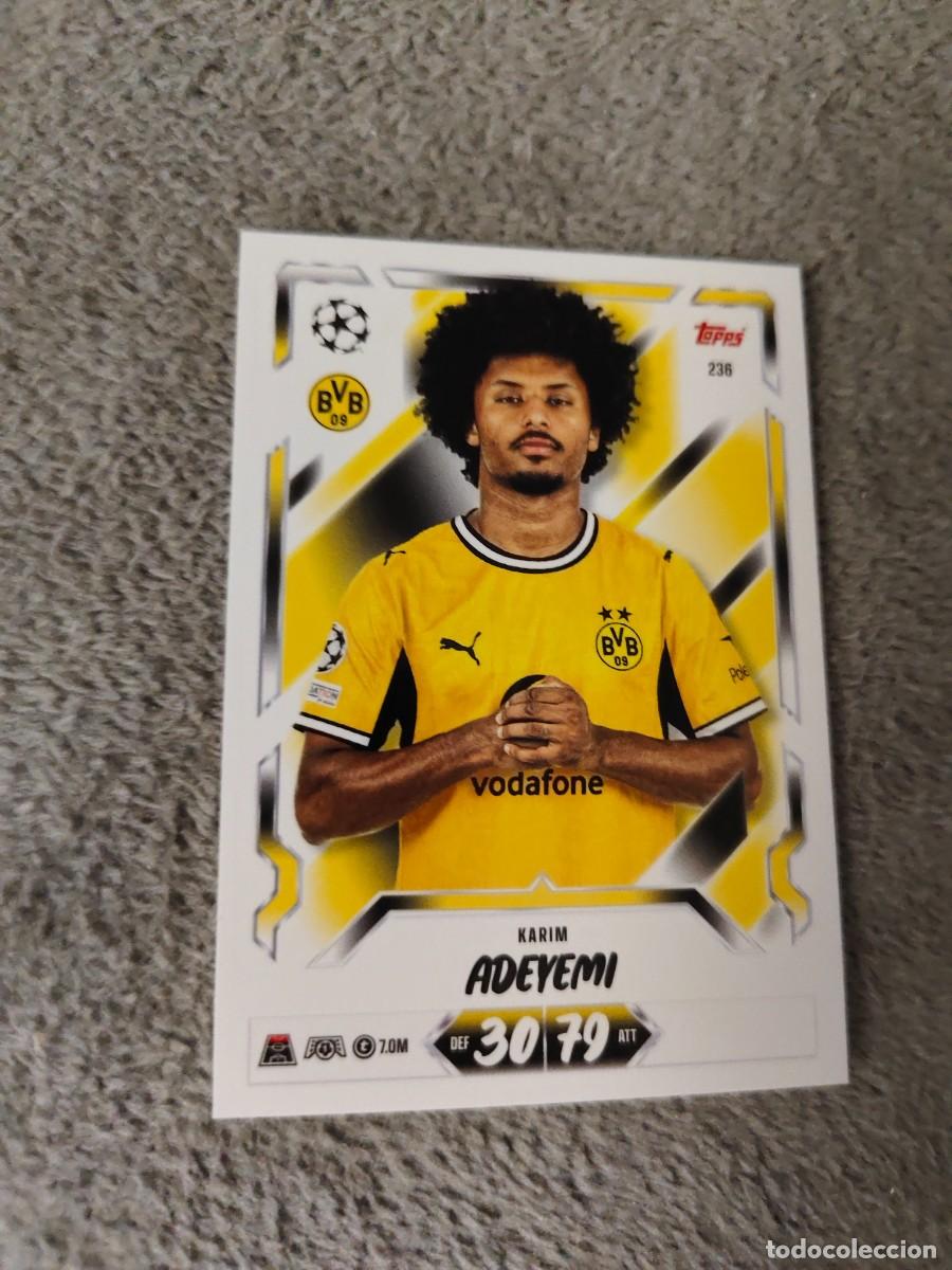 Fu&szlig;ball-Sticker: 236 MATCH ATTAX 26/27 KARIM ADEYEMI BORUSSIA DORTMUND BASE CARD 2026 2027 TOPPS UCC AAU