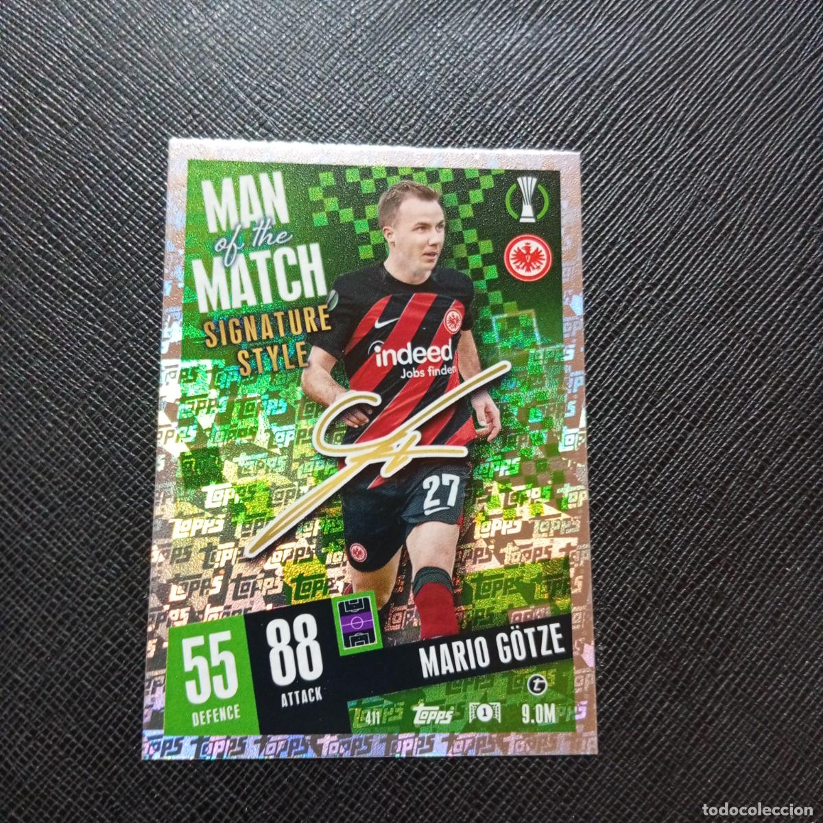 Cromos de f&uacute;tbol: 411 GOTZE EINTRACHT FRANKFURT TOPPS MATCH ATTAX 2023 2024 FUTBOL 23 24 - A217 PG46 MAN OF THE MATCH