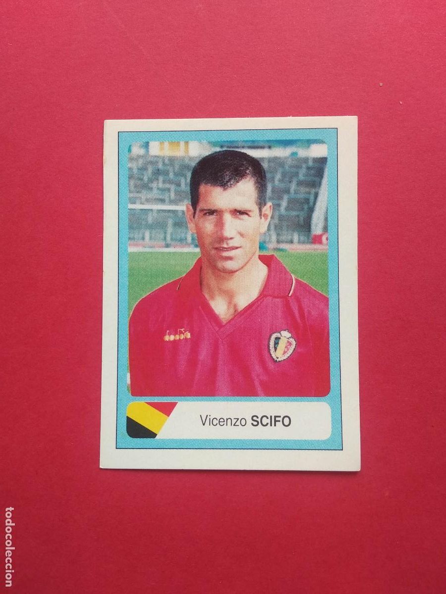 Cromos de f&uacute;tbol: EDICIONES ESTADIO MUNDIAL DE FUTBOL USA 94 1994 CROMO NUNCA PEGADO BELGICA N&ordm; 58 VICENZO SCIFO