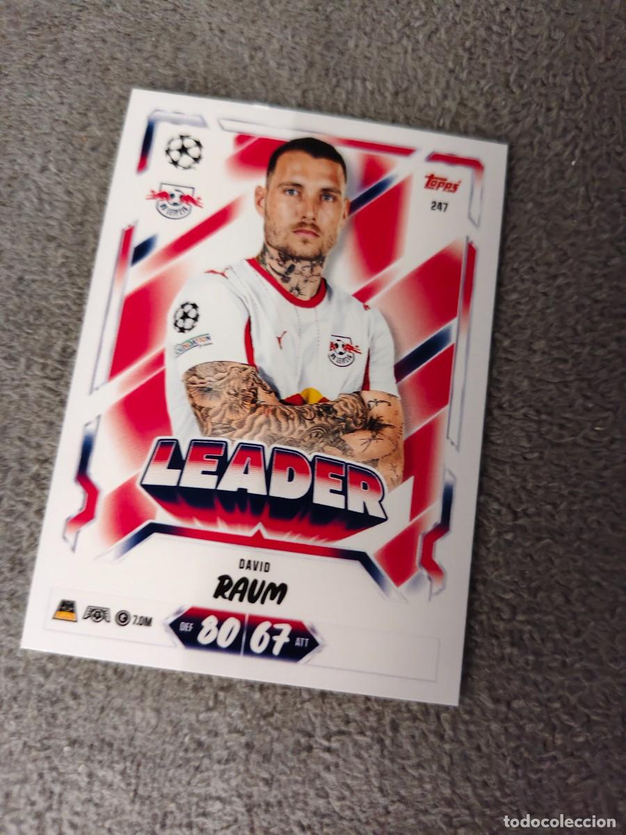 Cromos de f&uacute;tbol: 247 MATCH ATTAX 26/27 DAVID RAUM RB LEIPZIG LEADER 2026 2027 TOPPS UCC AAU