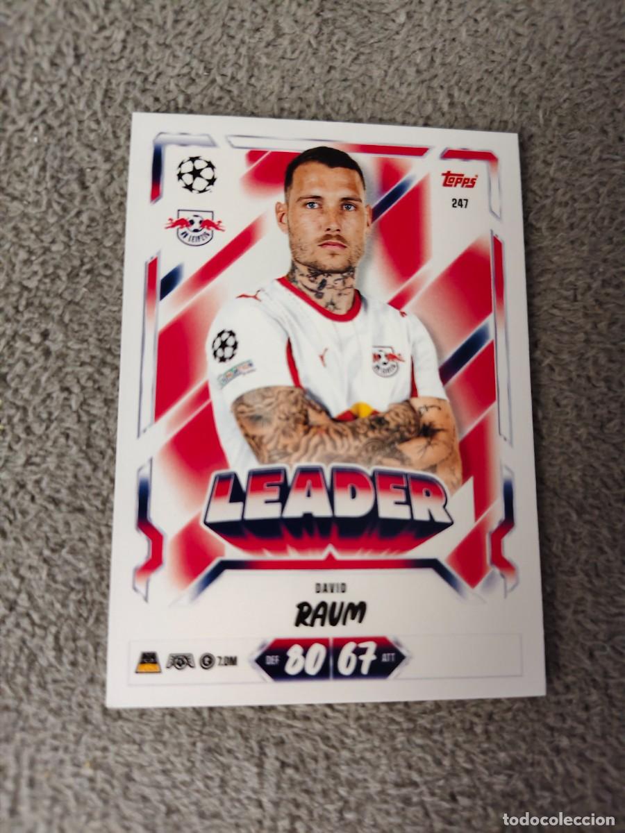 Cromos de f&uacute;tbol: 247 MATCH ATTAX 26/27 DAVID RAUM RB LEIPZIG LEADER 2026 2027 TOPPS UCC AAU