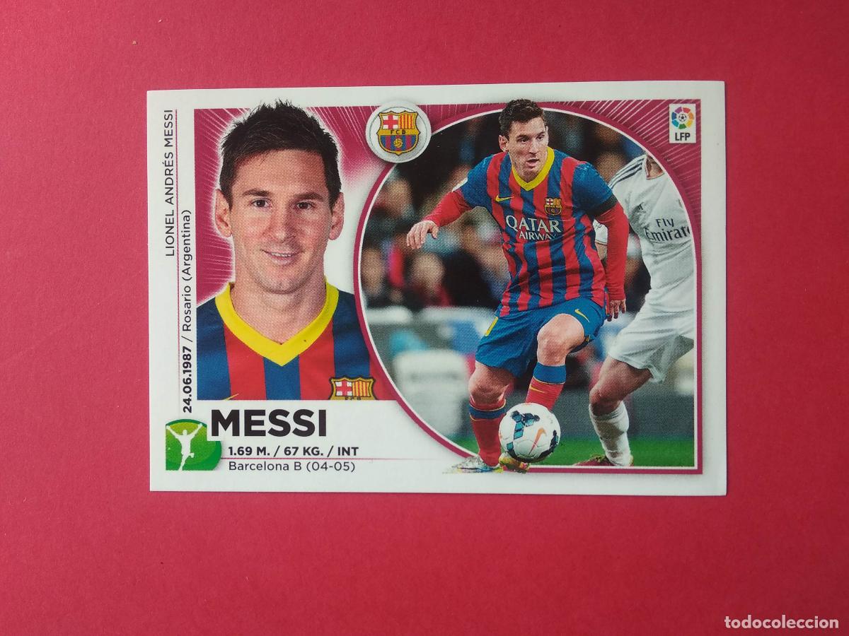 Cromos de f&uacute;tbol: EDICIONES ESTE LIGA 14 15 2014 2015 CROMO NUNCA PEGADO N&ordm; 17 MESSI BARCELONA