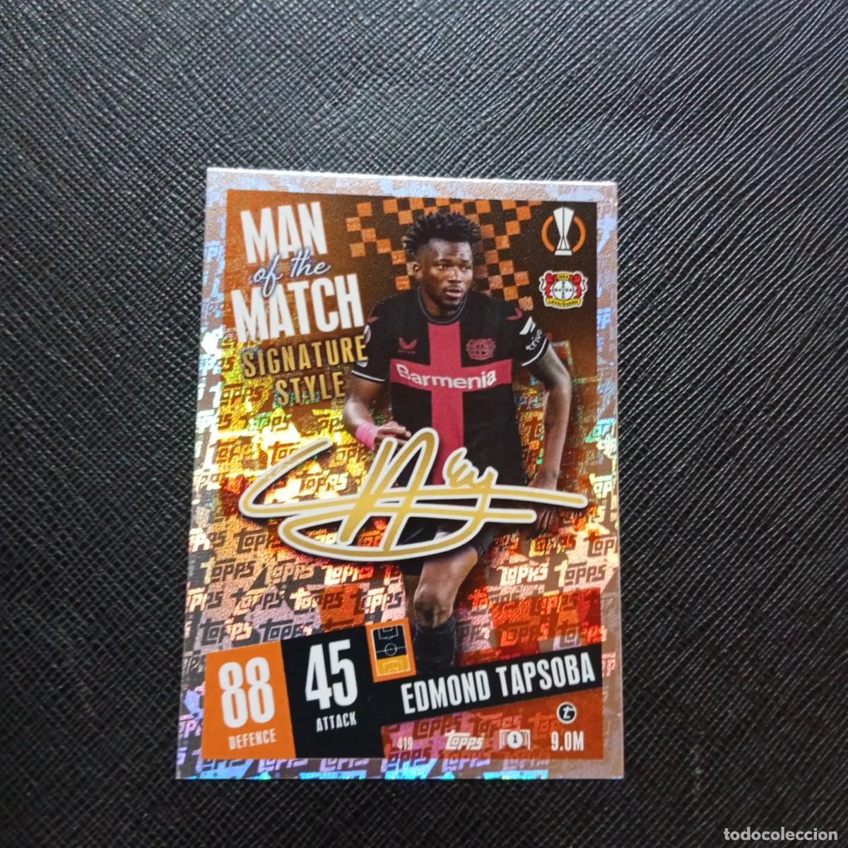 Cromos de f&uacute;tbol: 419 TAPSOBA LEVERKUSEN TOPPS MATCH ATTAX 2023 2024 FUTBOL 23 24 - A217 PG47 MAN OF THE MATCH