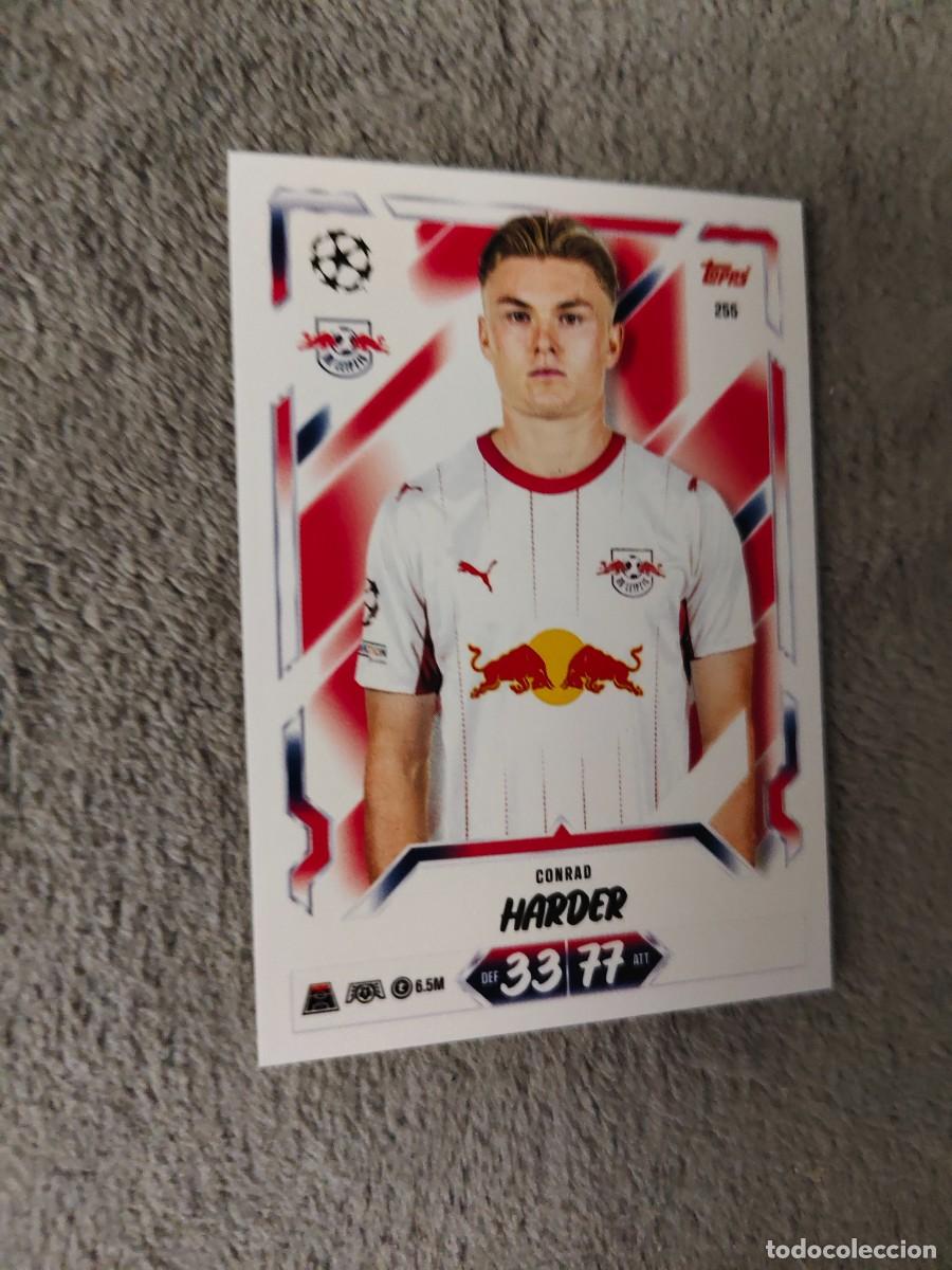 Cromos de f&uacute;tbol: 255 MATCH ATTAX 26/27 CONRAD HARDER RB LEIPZIG BASE CARD 2026 2027 TOPPS UCC AAU