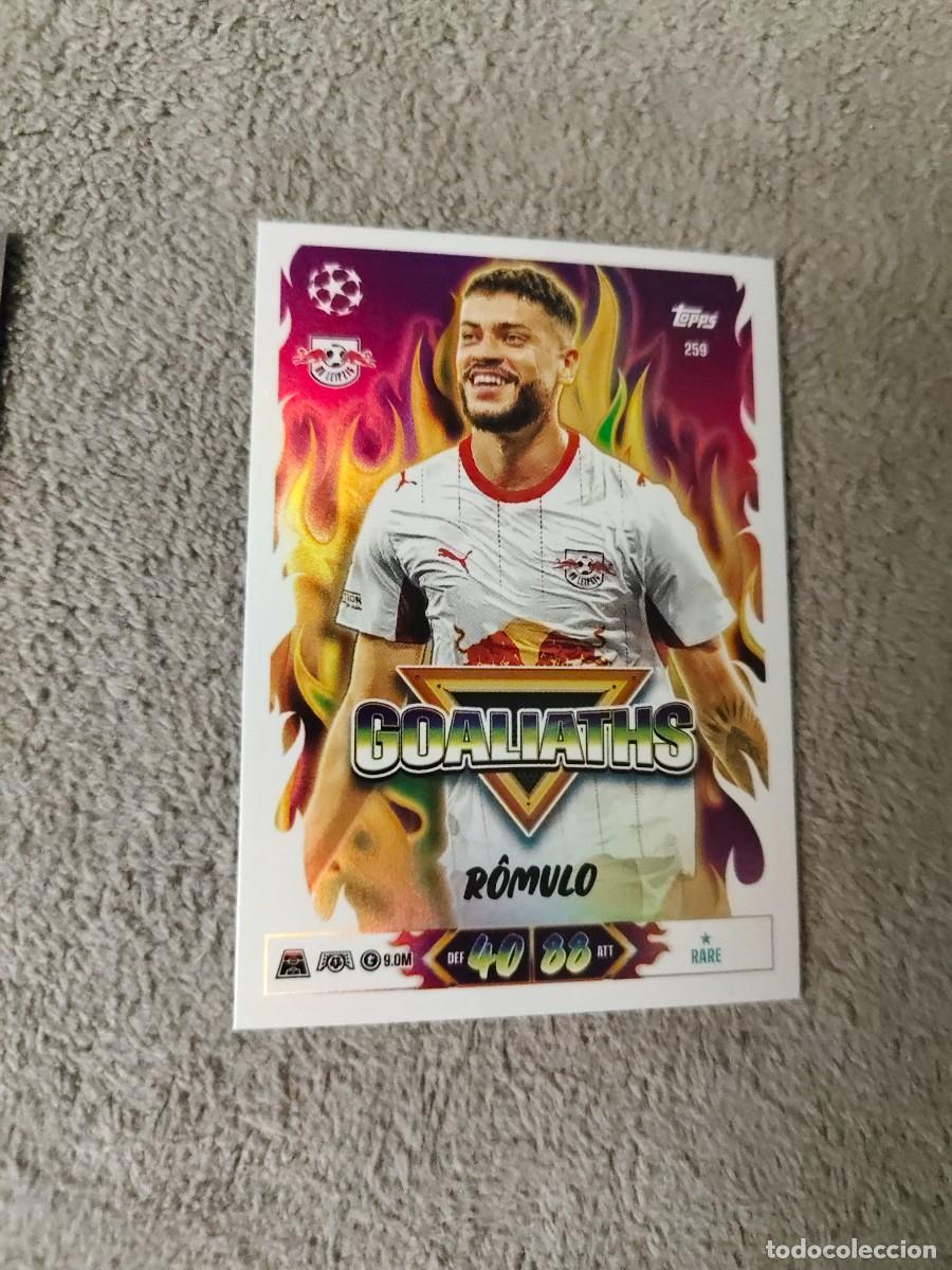 Cromos de f&uacute;tbol: 259 MATCH ATTAX 26/27 R&Ocirc;MULO RB LEIPZIG GOALIATHS 2026 2027 TOPPS UCC AAU