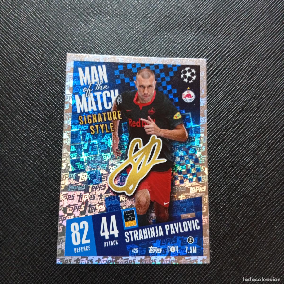 Cromos de f&uacute;tbol: 425 PAVLOVIC SALZBURG TOPPS MATCH ATTAX 2023 2024 FUTBOL 23 24 - A217 PG47 MAN OF THE MATCH