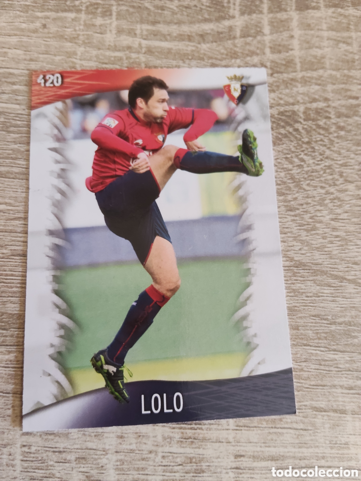Cromos de f&uacute;tbol: Mundicromo las fichas de la liga 2014 420 Lolo Osasuna