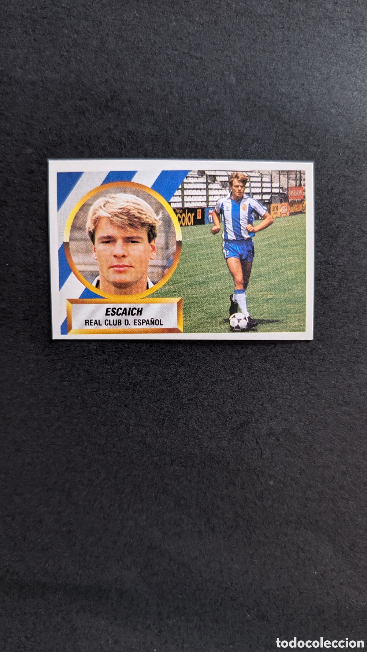 Fu&szlig;ball-Sticker: L1 ESCAICH ESPA&Ntilde;OL FICHAJE 3 LIGA ESTE 1988/89 88 89 NUNCA PEGADO SIN PEGAR