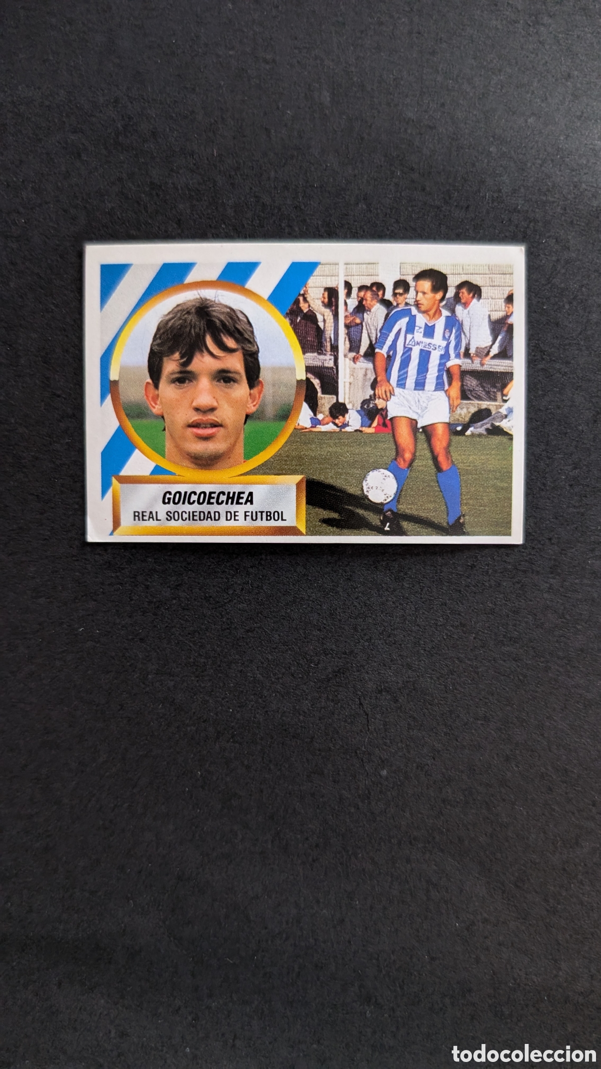 Fu&szlig;ball-Sticker: L1 GOICOECHEA REAL SOCIEDAD FICHAJE 5 LIGA ESTE 1988/89 88 89 NUNCA PEGADO SIN PEGAR